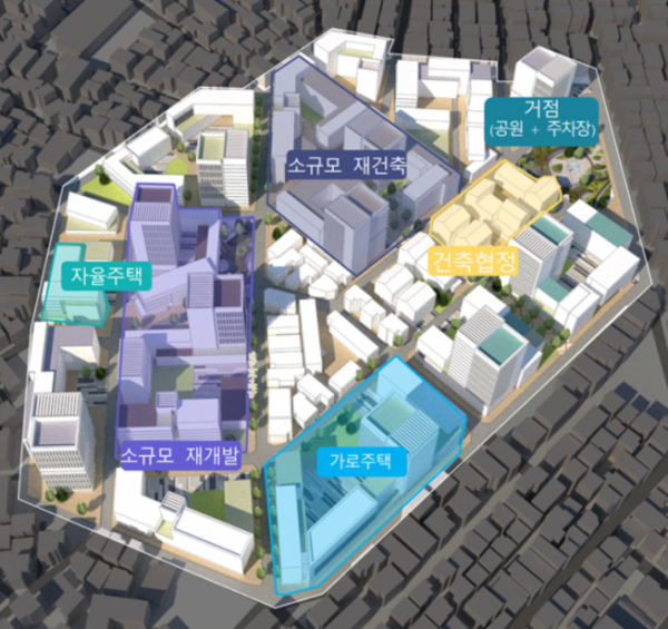 ▲서울시 '모아타운' 개념도. (자료제공=서울시)