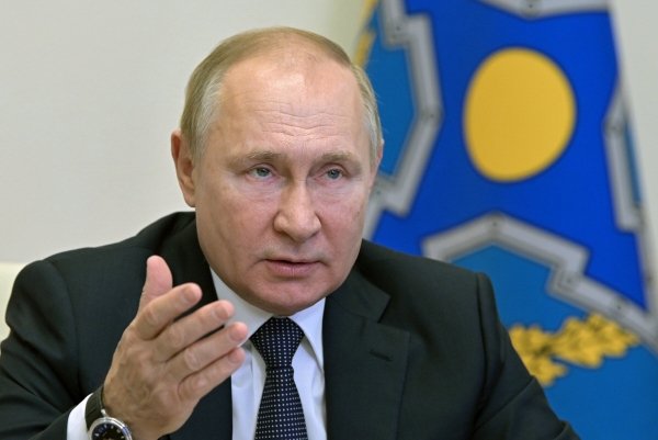 ▲블라디미르 푸틴 러시아 대통령이 10일 회의를 주재하고 있다. 모스크바/AP뉴시스

