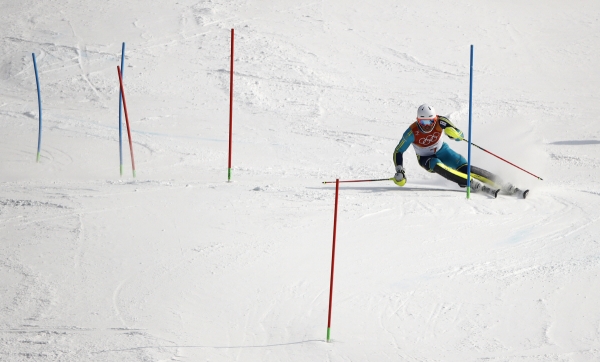 ▲(뉴시스) 2018 평창올림픽 당시 알파인 스키 종목 중 ‘회전’ 경기를 진행하는 모습
