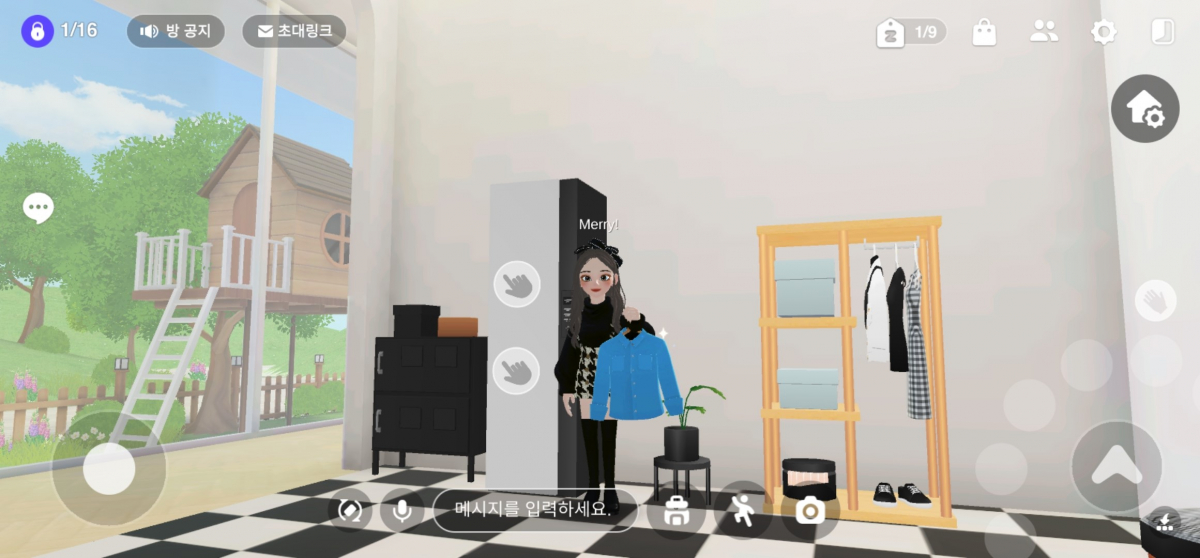 ▲메타버스 플랫폼 제페토(ZEPETO)에서 구현된 삼성전자 '마이 하우스' (사진제공=삼성전자)