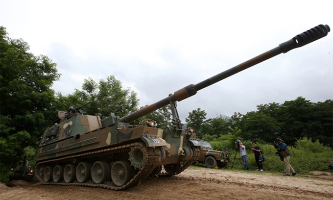 ▲국산 K-9 자주포 (연합뉴스)