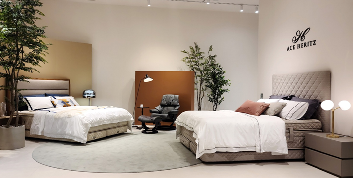 ▲롯데백화점 동탄점 내 '에이스 헤리츠 팝업 스토어' (사진제공=에이스침대)