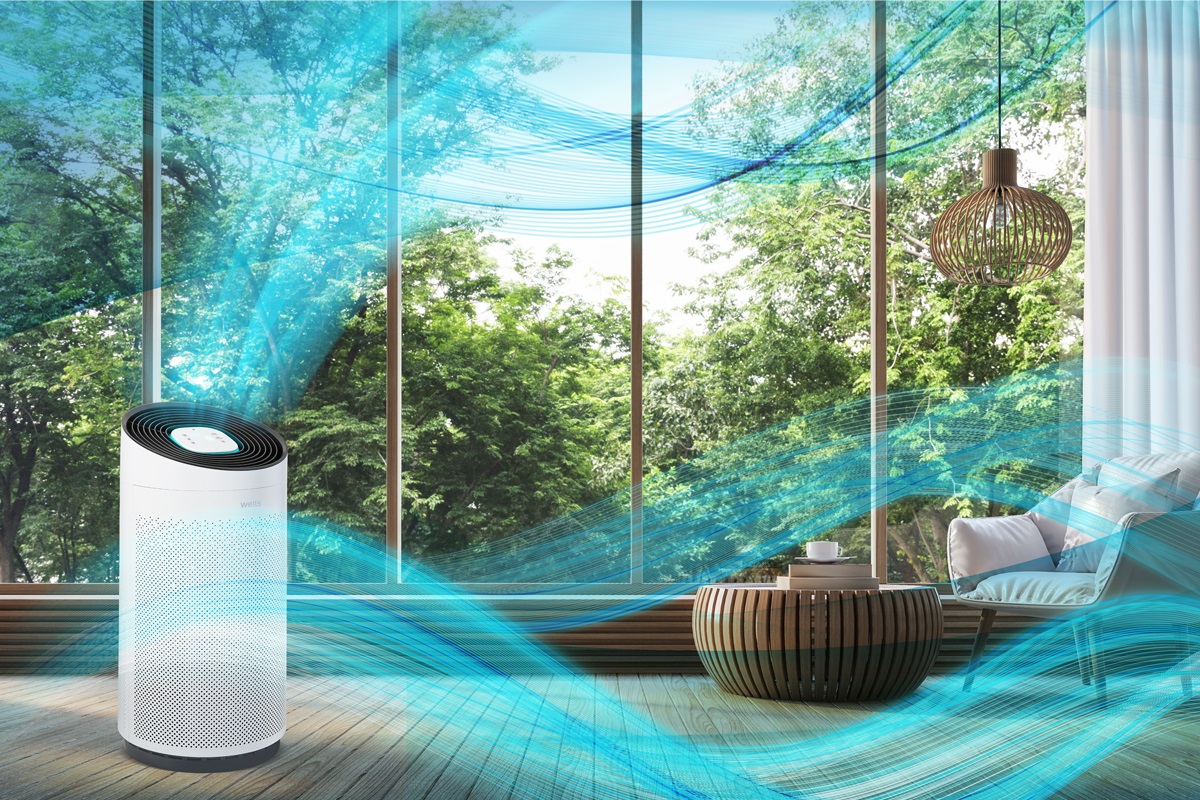 ▲‘웰스 안티바이러스 공기청정기 토네이도’ (자료제공=교원 웰스 )