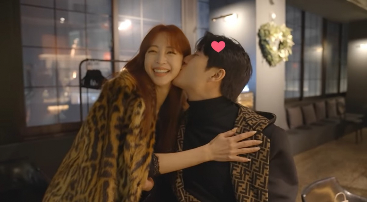 ▲한예슬 커플. (출처=유튜브 채널 '한예슬is' 캡처)