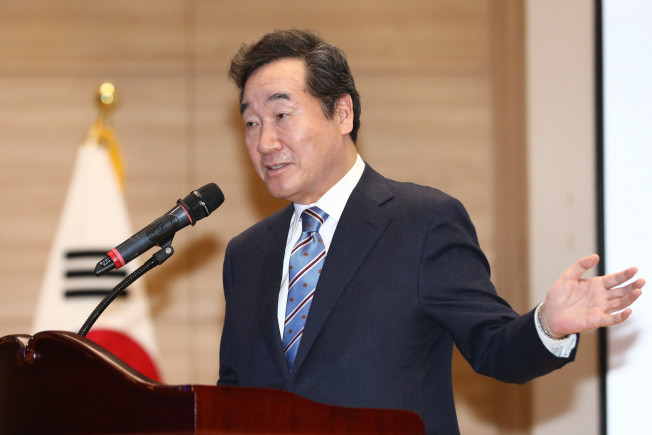 ▲더불어민주당 이낙연 총괄선대위원장이 9일 오전 국회 의원회관에서 열린 국가비전 국민통합위원회 평화비전회의에서 기조 발언을 하고 있다. (연합뉴스)