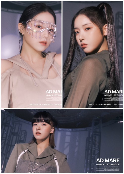 ▲엔믹스 릴리ㆍ지우ㆍ규진(사진제공=JYP엔터테인먼트)