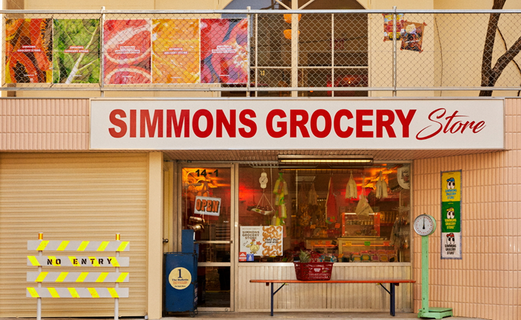 ▲'시몬스 그로서리 스토어 청담' 외관.  (사진제공=시몬스)