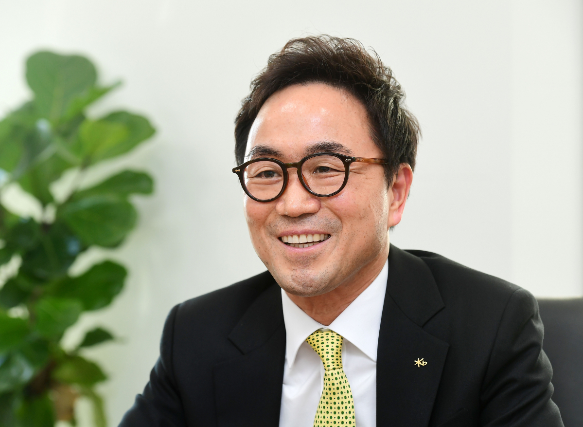 ▲심재송 KB증권 전무가 8일 서울 여의도 본사에서 이투데이와 인터뷰를 하고 있다. 고이란 기자 photoeran@