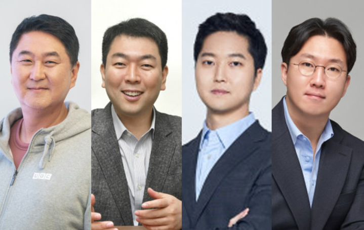 ▲가상자산 거래소 대표들의 모습. 왼쪽부터 이석우 업비트 대표, 허백영 빗썸 대표, 차명훈 코인원 대표, 오세진 코빗 대표 (사진제공=각 거래소)