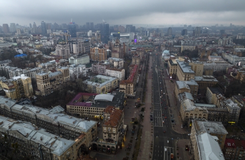 ▲우크라이나 수도 키예프의 도시 전경이 보인다. 키예프/AP연합뉴스
