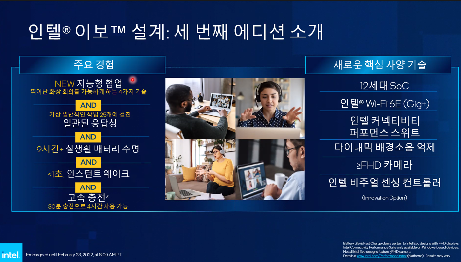 ▲세 번째 에디션 사양인 ‘인텔® 이보TM 인증’ (사진제공=인텔코리아)