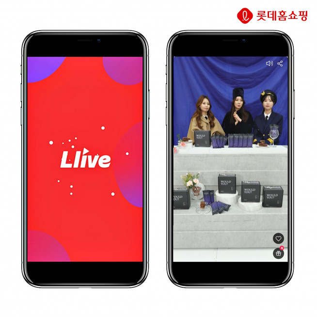 ▲롯데홈쇼핑의 모바일TV 엘라이브 방송(사진제공=롯데홈쇼핑)