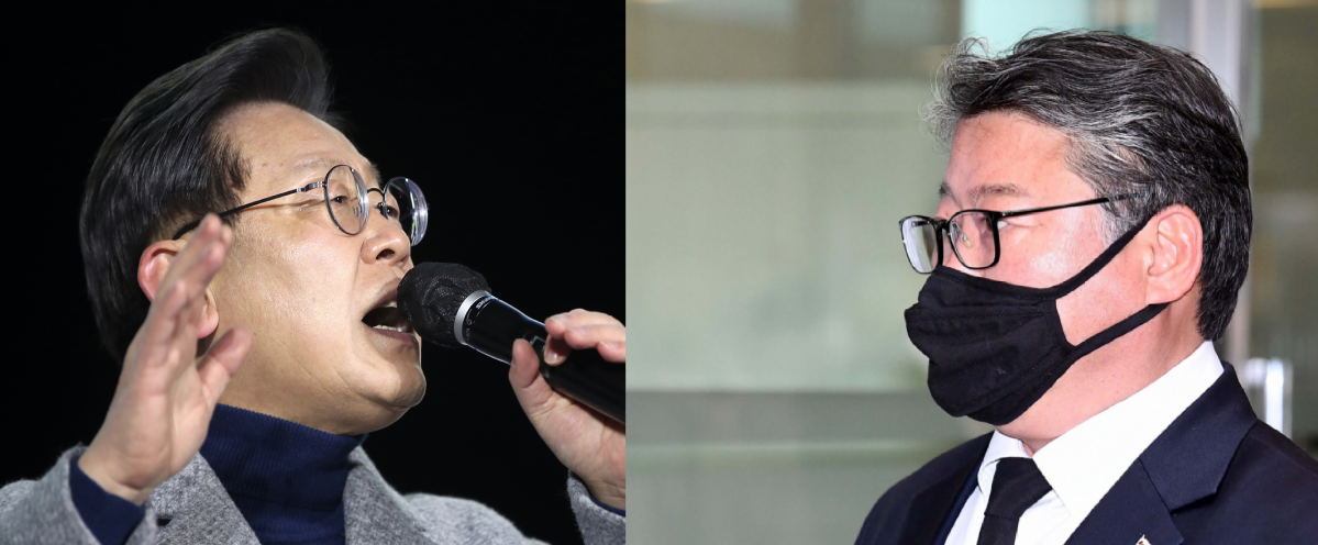 ▲이재명 더불어민주당ㆍ조원진 우리공화당 대선후보 (이투데이DB)