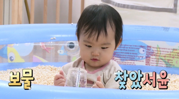 ▲백성현 딸 서윤(사진=KBS2 '슈퍼맨이 돌아왔다' 캡처)