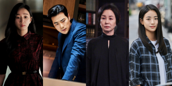 ▲공작도시 수애, 김강우, 김미숙, 이이담(사진 제공=하이스토리디앤씨, JTBC스튜디오)