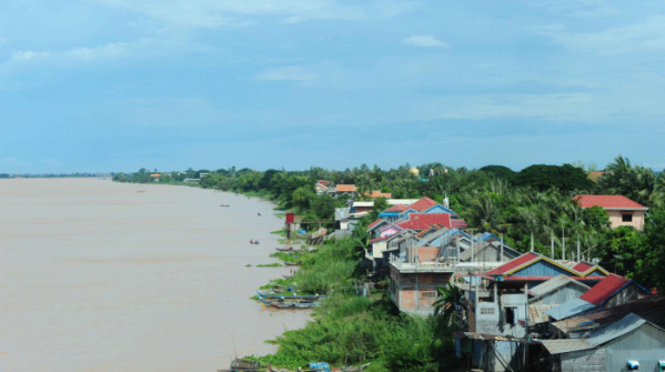 ▲프놈펜을 지나 흐르는 메콩강. (뉴시스)