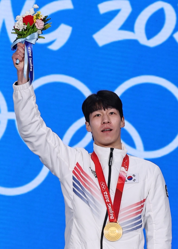 ▲(연합뉴스) 2022 베이징 동계올림픽 쇼트트랙 남자 1500m 금메달리스트 황대헌
