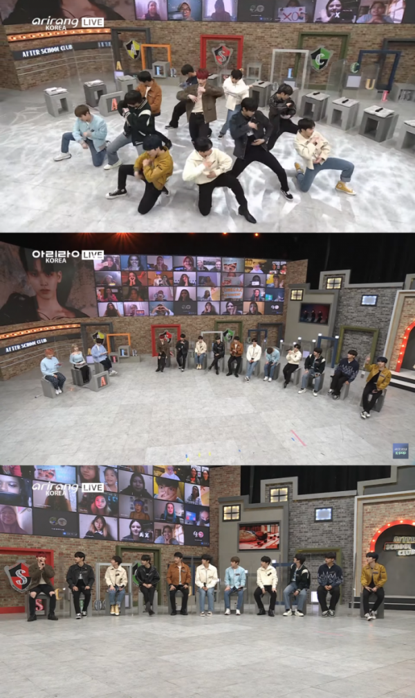 ▲오메가엑스(사진 = 아리랑TV ‘After School Club’ 영상 캡처)