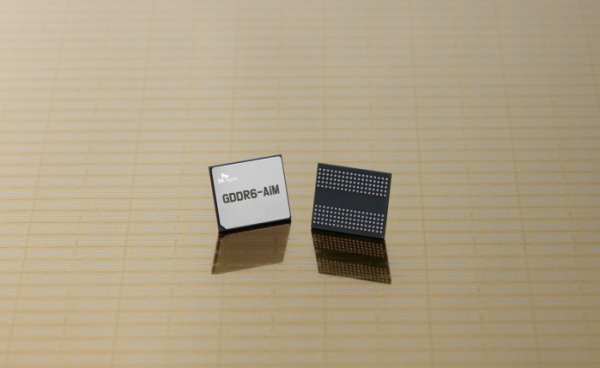 ▲SK하이닉스 PIM 적용 첫 제품 GDDR6-AiM(Accelerator in Memory) (사진제공=SK하이닉스)