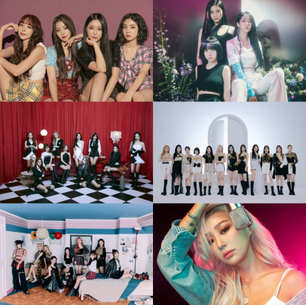 ▲'퀸덤2' 브레이브걸스, 비비지, 우주소녀, 이달의 소녀, 케플러, 효린