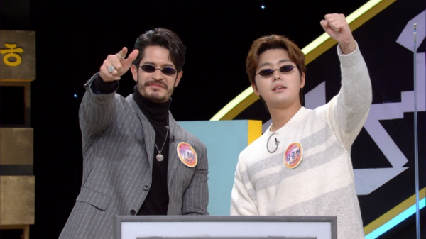 ▲기성 앤더슨(왼쪽), 김종현 KBS 아나운서(사진제공=KBS)