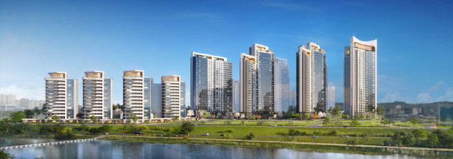 ▲DL이앤씨, 대구 수성1지구 재개발 사업 투시도. (자료제공=DL이앤씨)