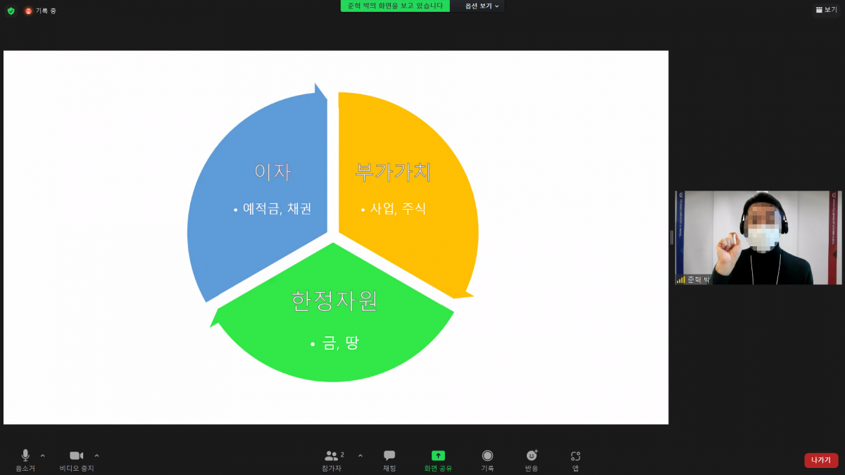 ▲3일 비대면으로 진행된 '서울 영테크' 상담에서 담당 재무설계사는 "우선 고정지출액과 저축 목표 금액을 정해야 한다"고 조언했다. (정영인 수습기자 oin@)