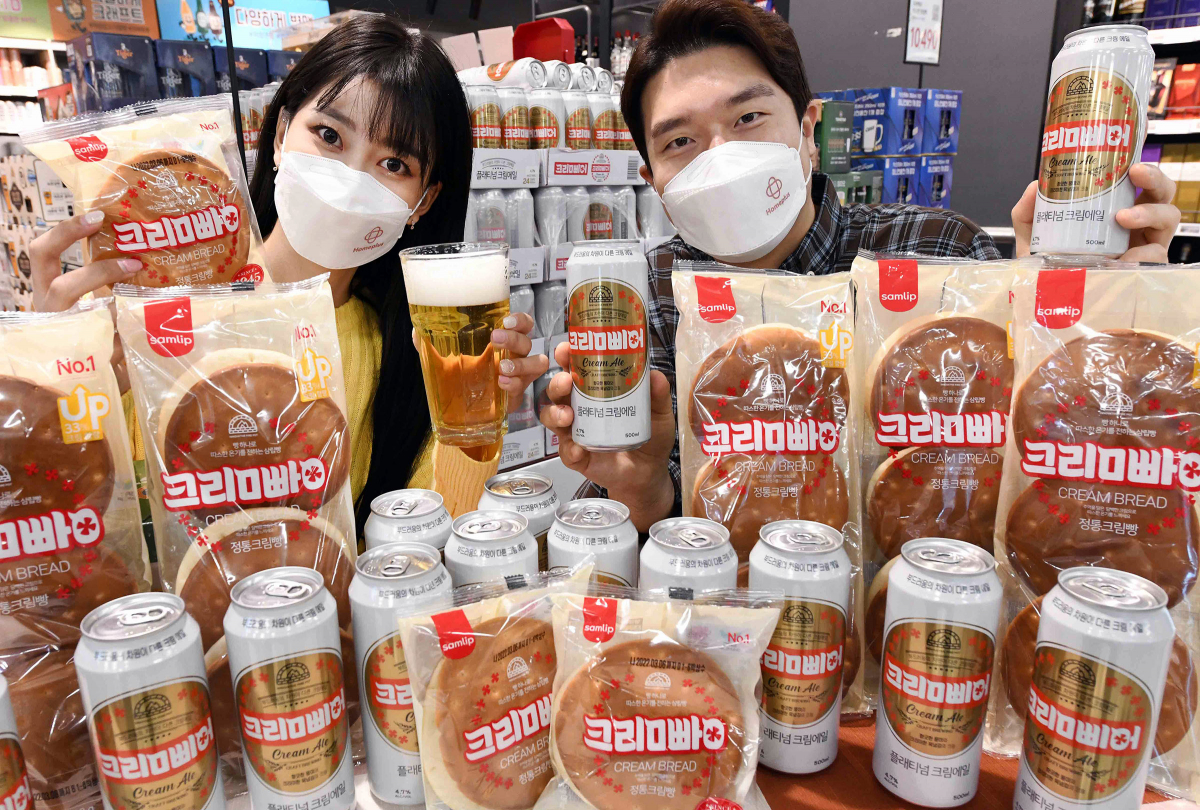 ▲홈플러스가 판매하는 ‘크림삐어’. (사진제공=홈플러스)