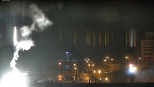 ▲우크라이나 자포리자 원전에서 4일 화재가 발생했다. 자포리자/로이터연합뉴스
