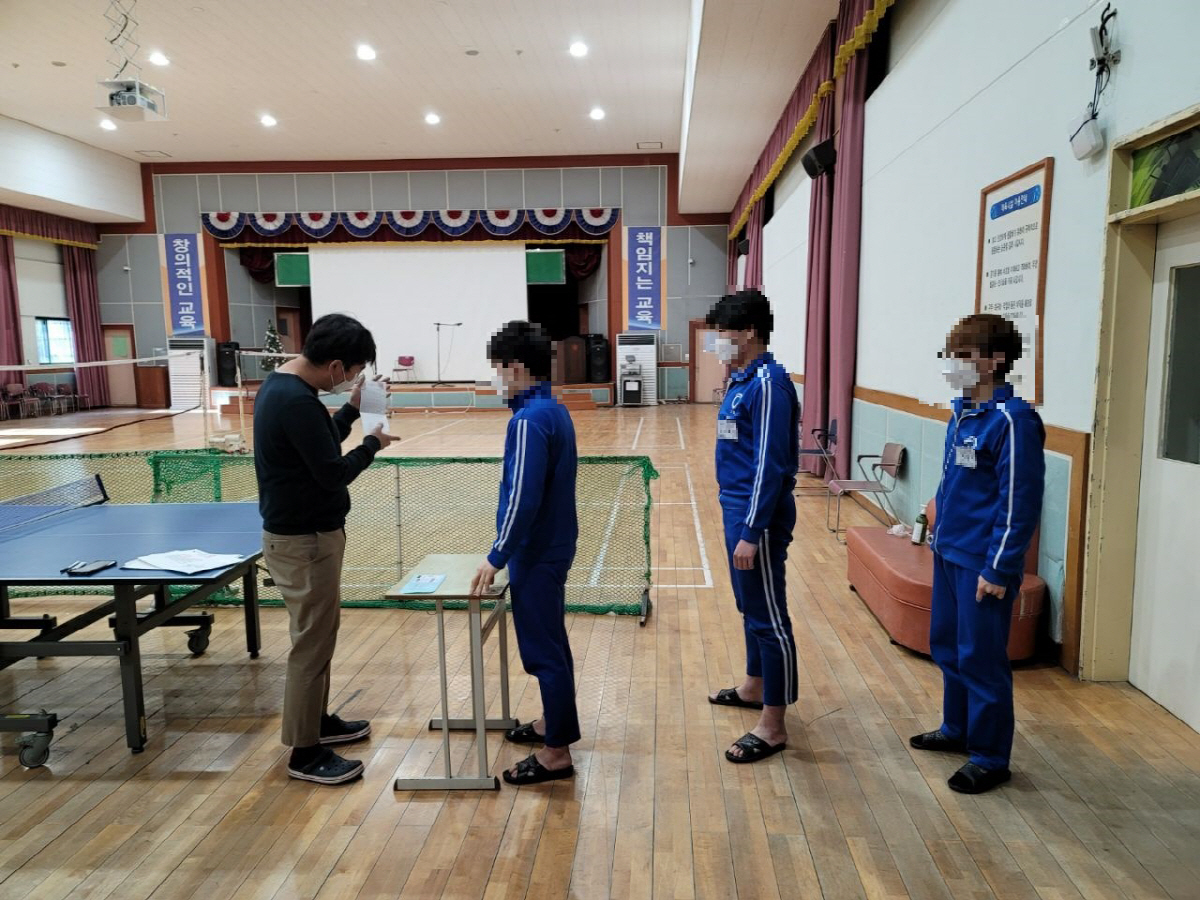 ▲소년원에서 거소투표하는 모습. (연합뉴스)
