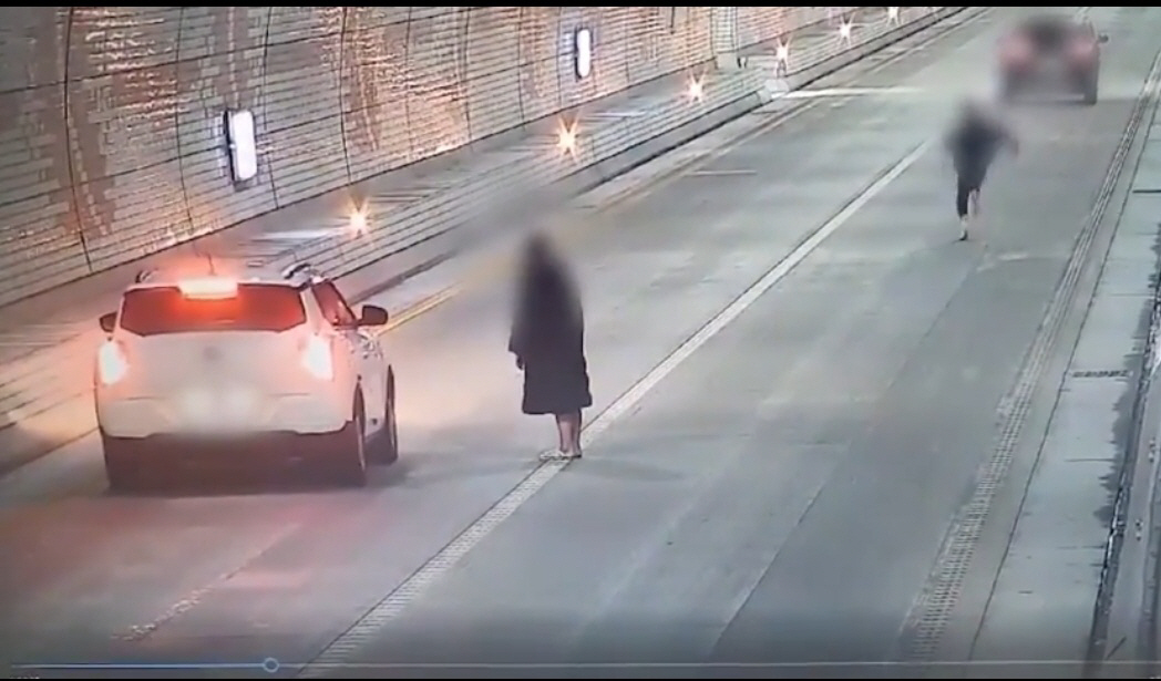 ▲보령해저터널 CCTV 영상. (연합뉴스)