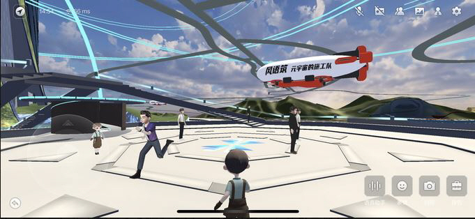 ▲바이두 메타버스 서비스 ‘시랑(希壤)’의 이용 화면. 바이두 캡처