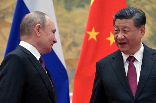 ▲블라디미르 푸틴 러시아 대통령이 2월 4일 베이징동계올림픽 개막식에 참석하기 위해 중국 베이징을 방문해 시진핑 국가주석을 만났다. 베이징/스푸트니크연합뉴스  
