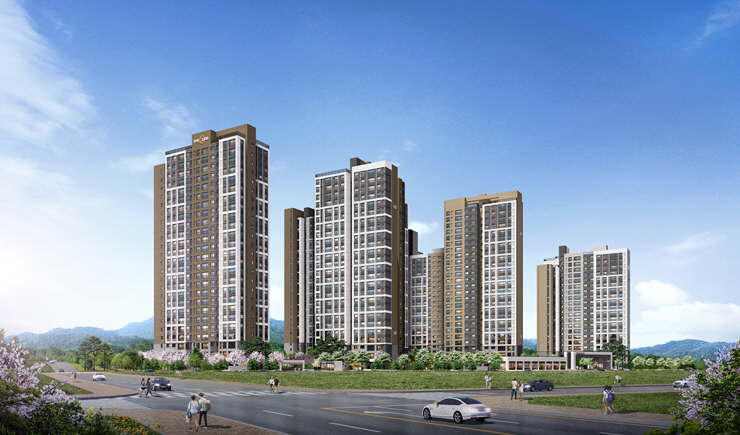 ▲‘화성 비봉지구 우미린’ 투시도(자료제공=우미건설)
