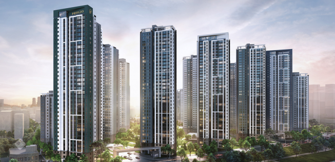 ▲경기 안양시 '안양역 푸르지오 더샵' 투시도. (자료제공=대우건설)