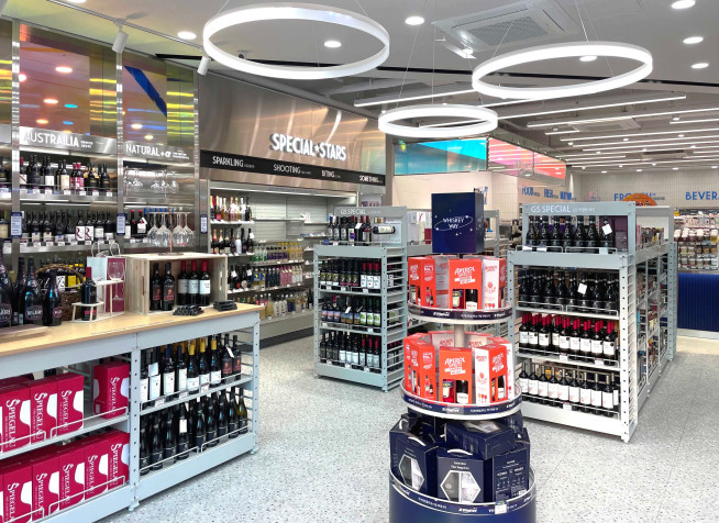 ▲전체 매장 30%를 주류 매장으로 활용한 GS25전주본점 내부 모습(사진제공=GS25)