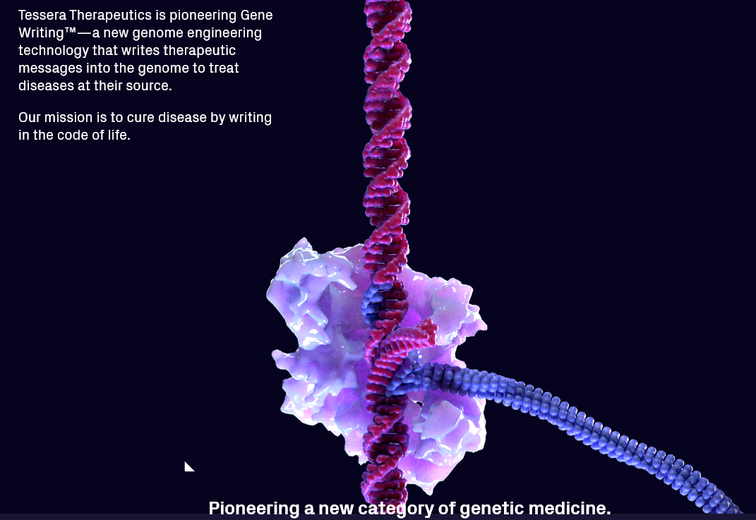 ▲테레사 테라퓨틱스 홈페이지 (사진제공=한화임팩트)