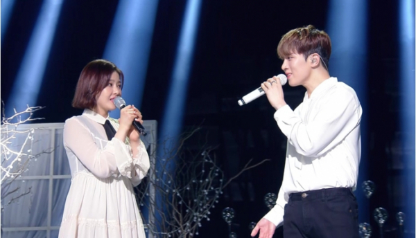 ▲'불후의 명곡' 신사와 아가씨 특집 박하나, 유회승(사진제공=KBS2)