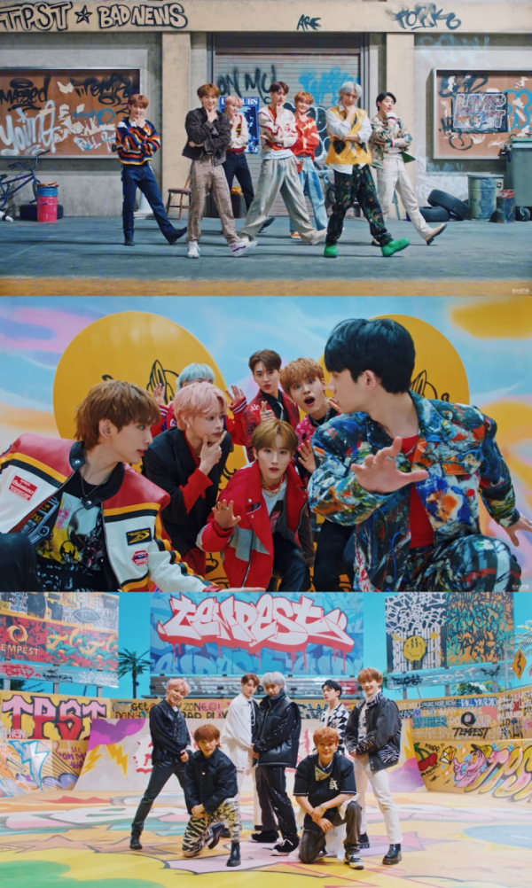 ▲템페스트 'Bad News' 뮤직비디오(사진=뮤직비디오 캡처)