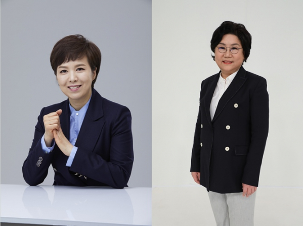 ▲지상파 SBS 선거방송 ‘2022 국민의 선택’ 김은혜, 이혜훈(사진제공=SBS)