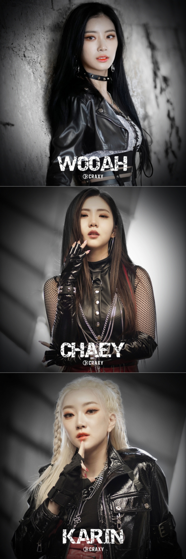 ▲크랙시 우아‧채이‧카린(사진 = SAI엔터테인먼트 제공)