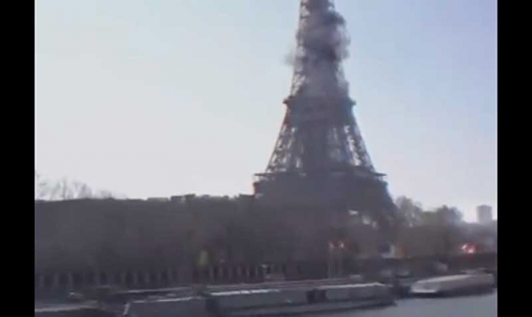 ▲우크라이나가 배포한 에펠탑 공습 영상.
 (연합뉴스)