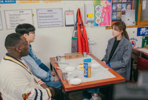 ▲'놀면 뭐하니' 이미주, 조나단, 래퍼 래원(사진제공=MBC)