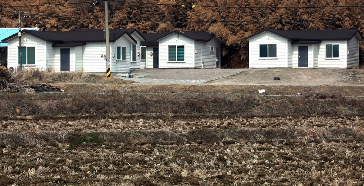 ▲세종시 와촌리 등 해당지역에 일명 벌집(조립식 주택)이 들어서 있다. (뉴시스)