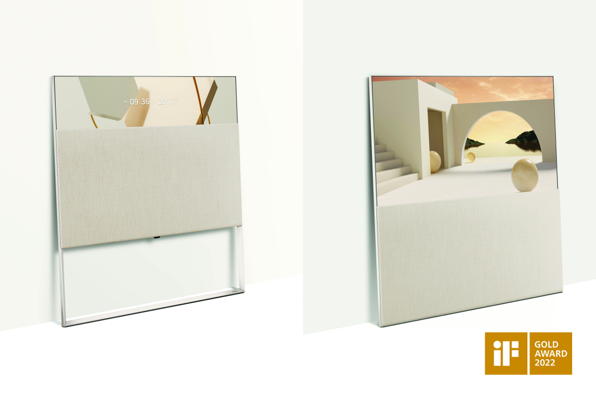 ▲iF 디자인 어워드 금상을 수상한 ‘LG 올레드 에보 오브제컬렉션’ (사진제공=LG전자)