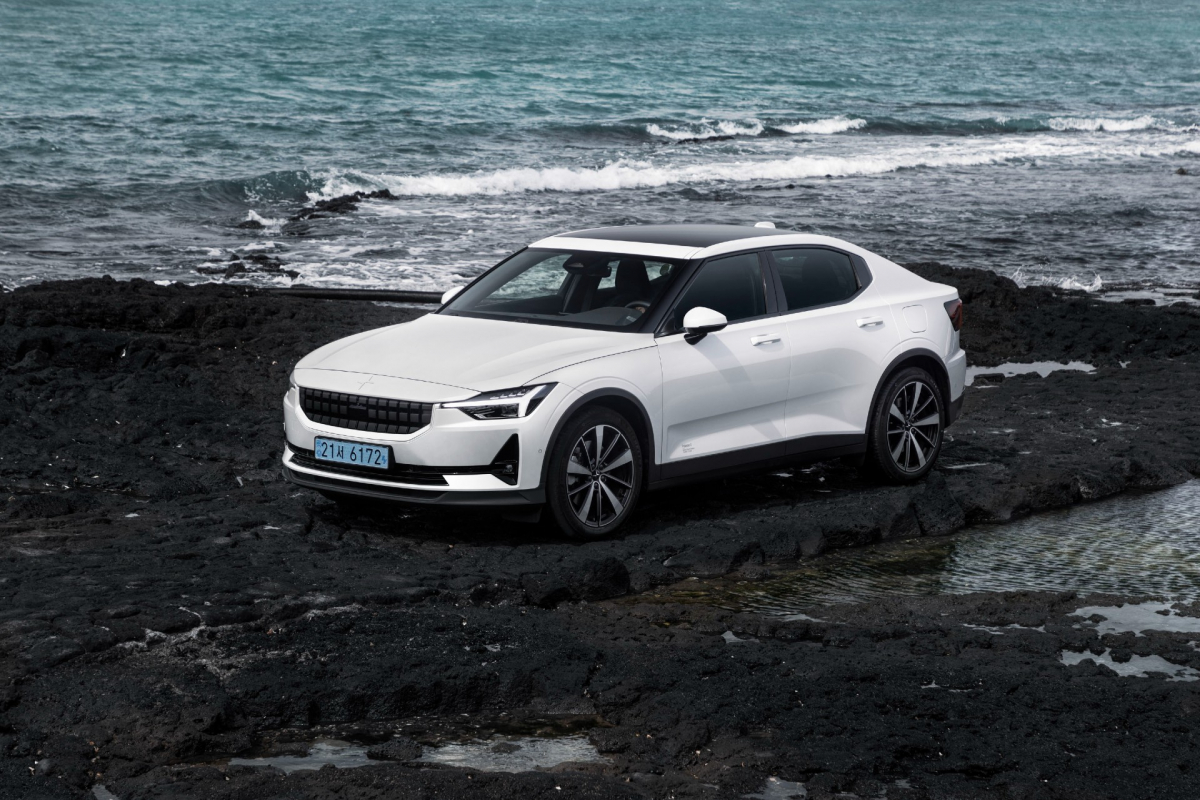 ▲폴스타2 제주도 정지컷 이미지. (폴스타코리아 제공)