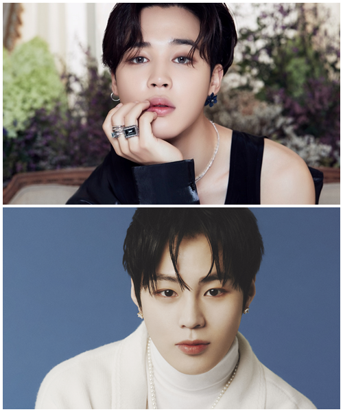 ▲방탄소년단 지민ㆍ하성운(사진 = 하이브, 빅플래닛메이드 제공)