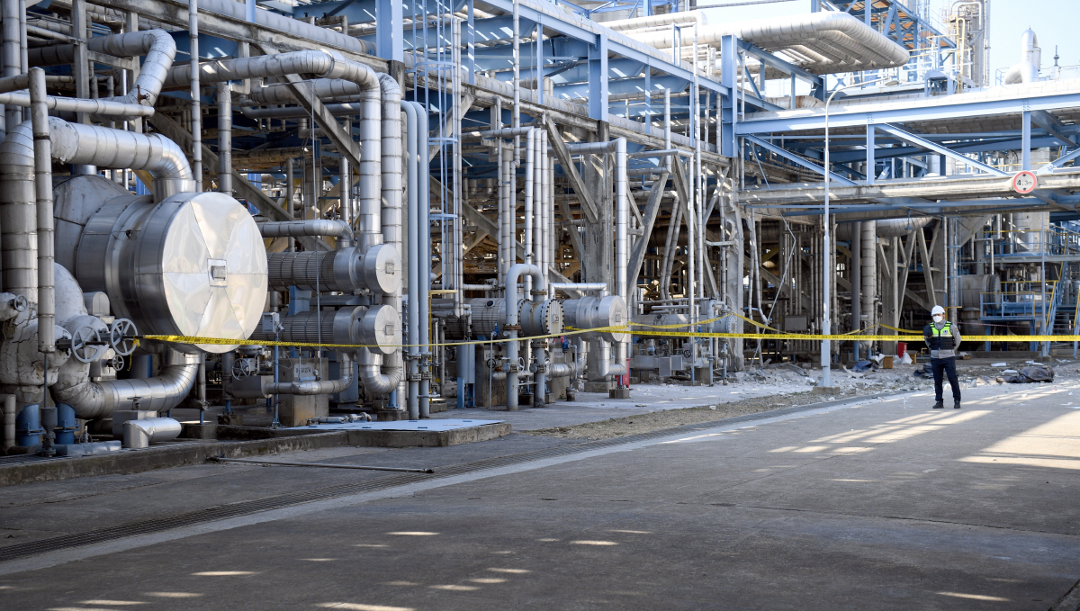 ▲여수산단에 있는 한 화학공장. 기사와 상관없음(연합뉴스)