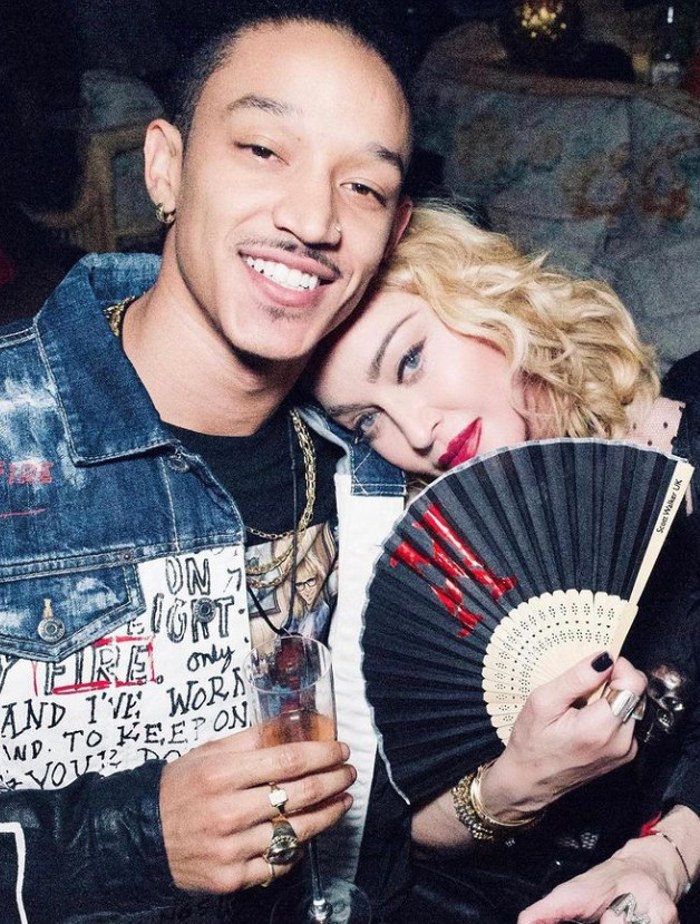 ▲알라마릭 윌리엄스(왼), 마돈나. (출처=마돈나SNS)