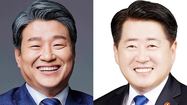 ▲경남지사 후보 양문석(왼쪽)·제주지사 후보 오영훈(오른쪽) (출처=연합뉴스)